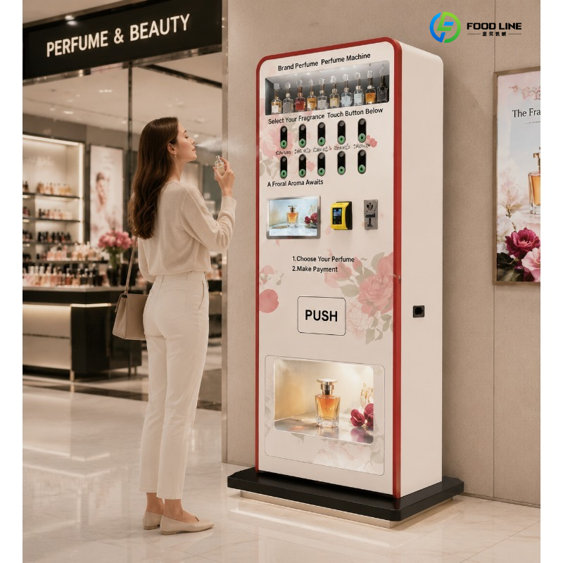 Perfume Fragrance Sale - ตู้จำหน่ายน้ำหอมแบบอัตโนมัติ พร้อมจอ LCD สัมผัส แสดงผลแบบสมาร์ท สำหรับโรงแรม