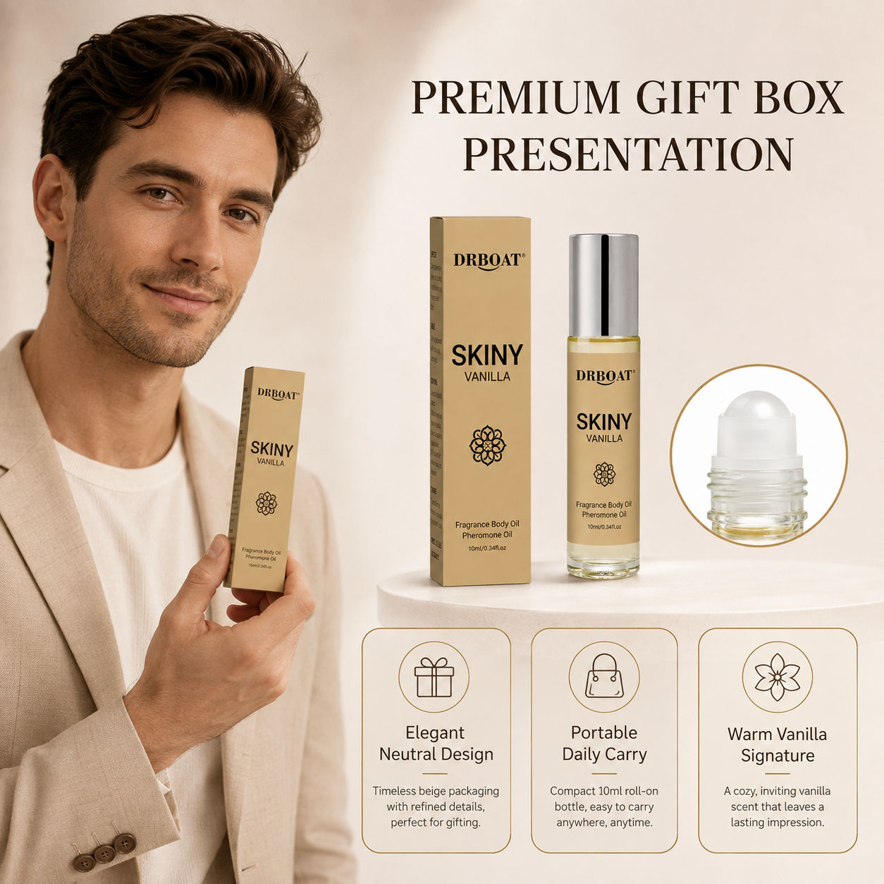 น้ำหอมแบบโรลออนสำหรับผู้ชาย กล - Perfume Alcohol Fragrance บทวิจารณ์และราคา
