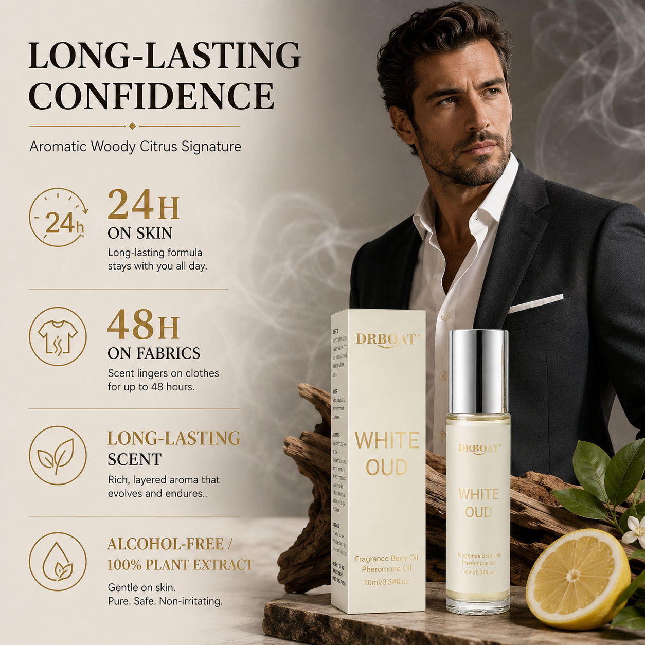 น้ำหอมโรลออนสำหรับผู้ชาย กลิ่น - Perfume Alcohol Fragrance บทวิจารณ์และราคา