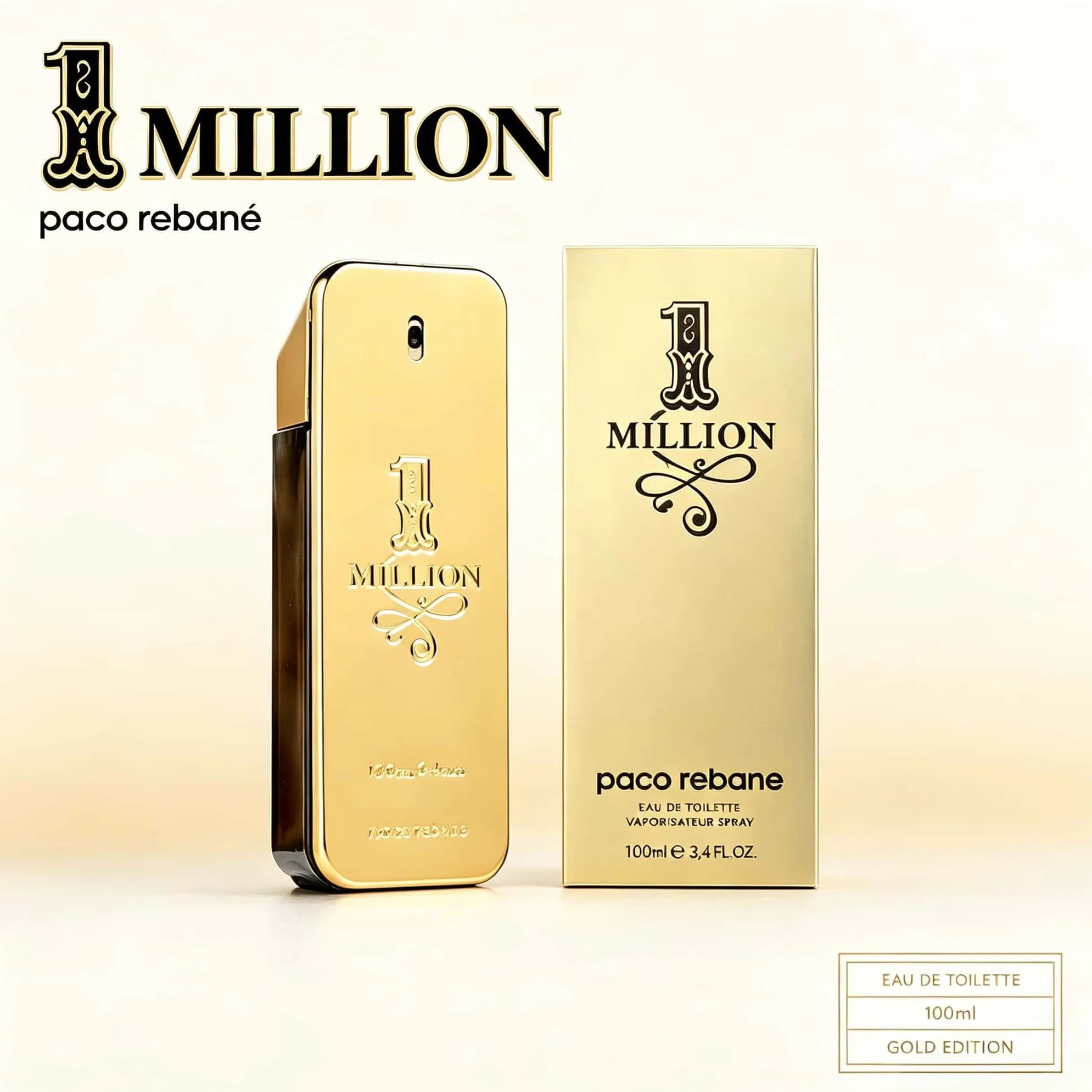 Paco Rabanne 1 Million Eau de  - Perfume Alcohol Fragrance บทวิจารณ์และราคา
