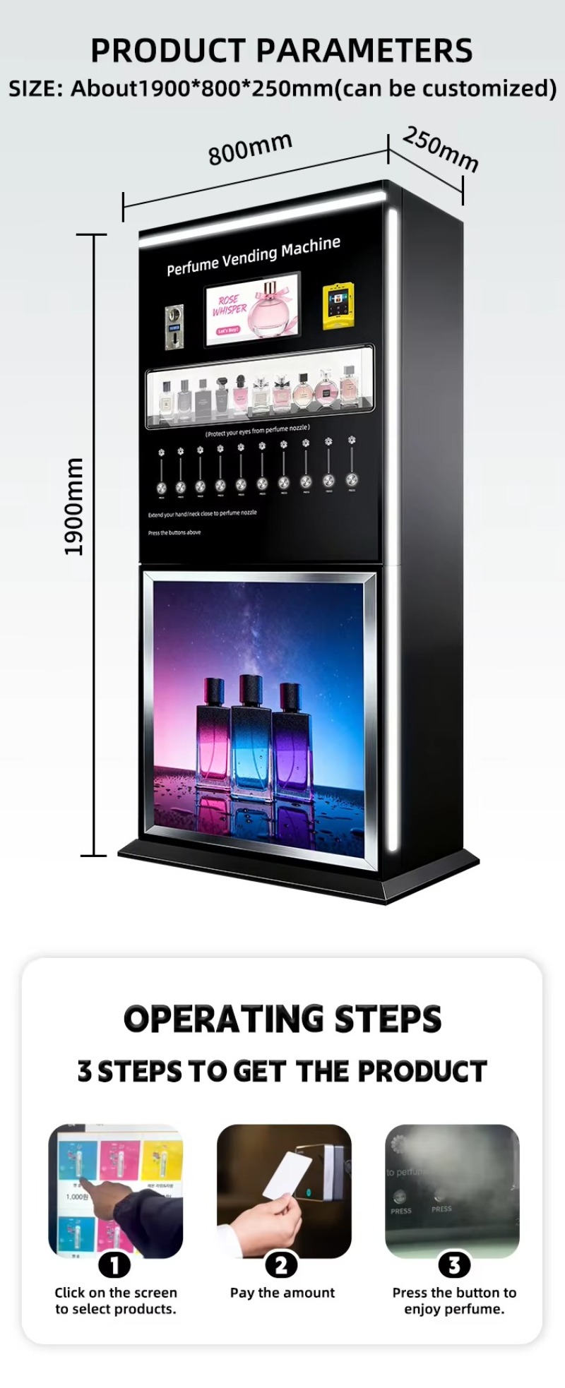 เครื่องจำหน่ายน้ำหอมอัตโนมัติ  - Perfume Fragrance Sale บทวิจารณ์และราคา