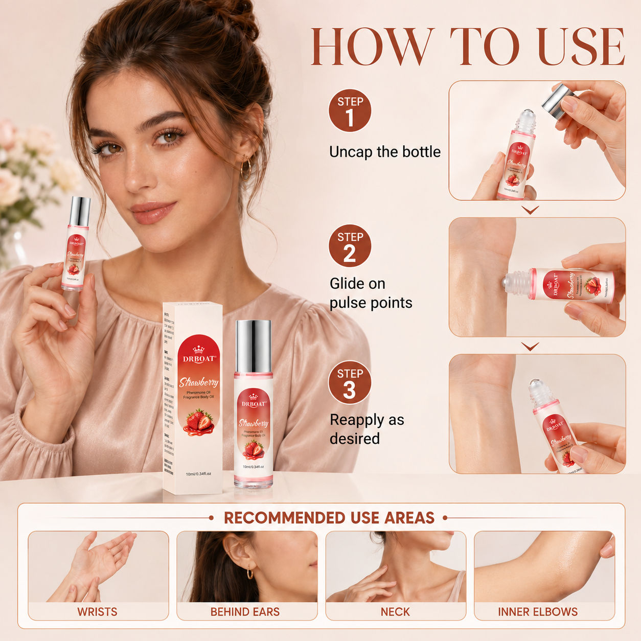 น้ำหอมโรลออนกลิ่นสตรอว์เบอร์รี - Perfume Fragrance Oil บทวิจารณ์และราคา